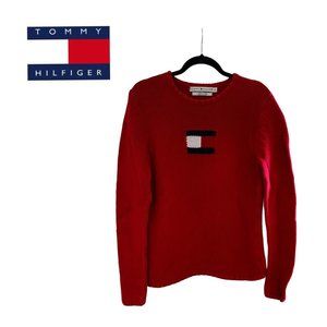 Tommy Hilfiger Sweater - Large, Red